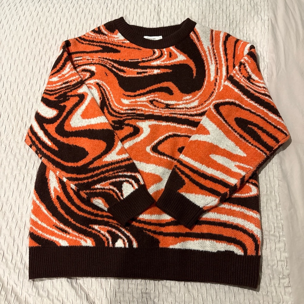 Glassons Vibrant Swirl Crewneck Sweater